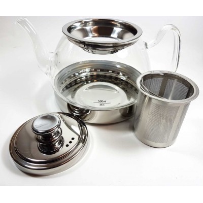Tetera inducción Cristal con filtro