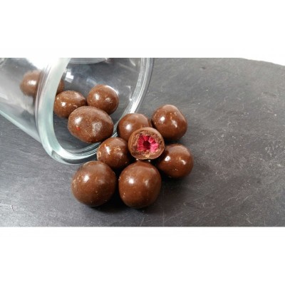Frambuesas Bañadas en Chocolate con Leche