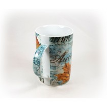 Taza pocelana Pajarera