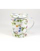 Taza porcelana floral