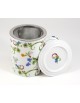 Taza porcelana floral