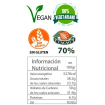 Chocolate 70% con Jengibre