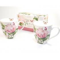 Caja regalo 2 tazas botanical