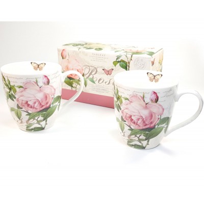 Caja regalo 2 tazas botanical