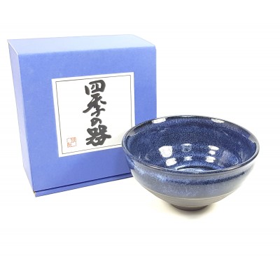 Chawan Japonés Azul vitrificado