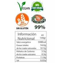 Chocolate 99% con nibs