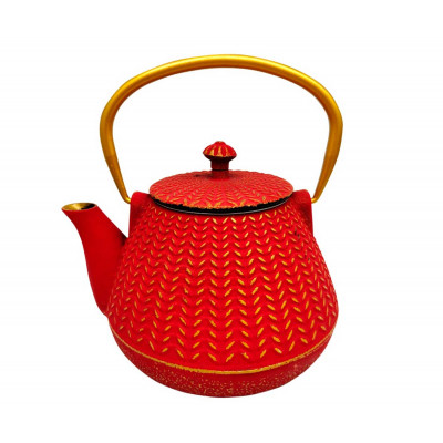 Tetera hierro malla roja 1L