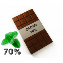 Chocolate negro 70% con Menta