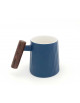 Taza porcelana y madera