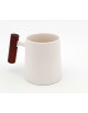 Taza porcelana y madera
