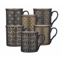 Taza Azul y dorados
