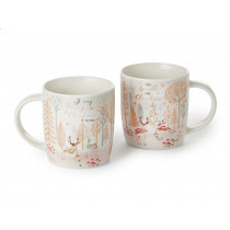 Taza ciervos navidad