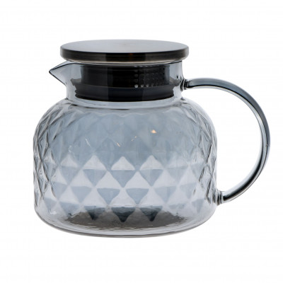 Tetera cristal gris relieve