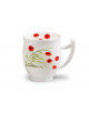 Taza porcelana amapolas