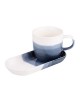 Taza espresso con plato Azul