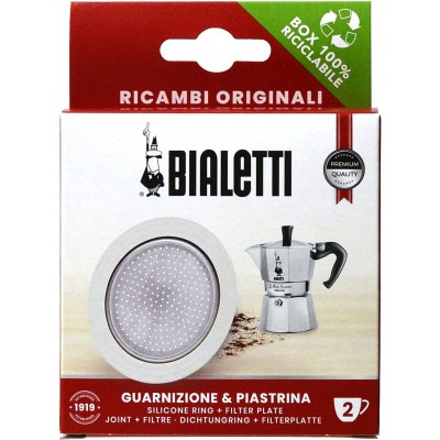Goma Bialetti + filtro 3/4 tazas