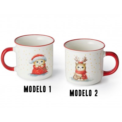 Taza gatitos Navideños