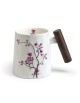 Taza porcelana y madera Sakura